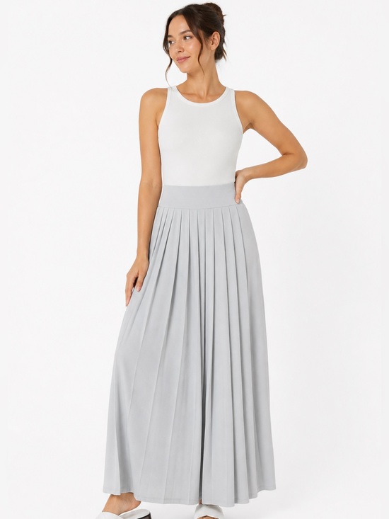 HALARA Dresses & Skirts - Halara High-Waisted Pleated Flowy Maxi
Skirt (Waffle Texture) as XS women’s